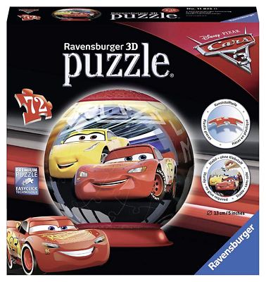 Ravensburger 11825 Disney Pixar Cars 72pc 3D Jigsaw Globe Toy