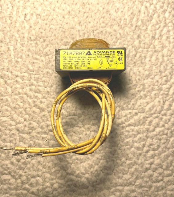 Advance 71A7807B Integrated Ignitor Reactor Ballast For 50W S68 HPS