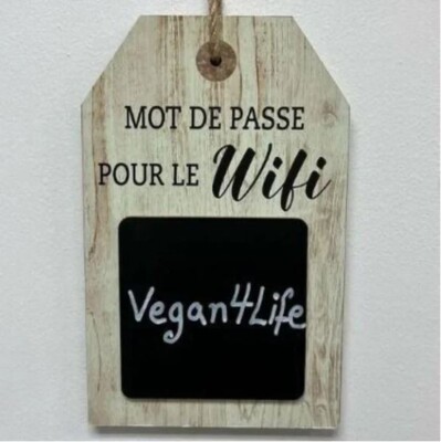 Mot de Passe Pour Le Wifi Password Chalk Board Home Decor Plate