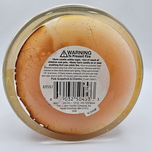 Yankee Candle Pink Grapefruit & Cilantro Celebrate Home Jar Pillar 18 Oz Rare - Picture 10 of 12
