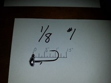 20 1/8oz Midwest Finesse Ned Rigs Mustad  #4 #2 #1 1/0 2/0 3/0 or 4/0 BLN Hooks