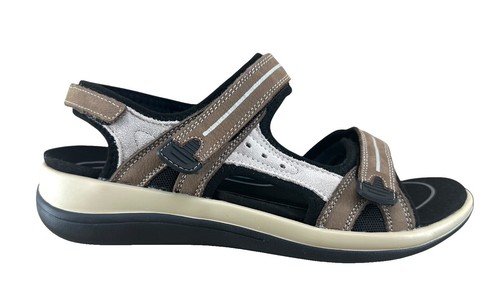 OrthoFeet 598 Alpine Men\'s Size 10 D Black Leather Sandals Shoes OrthoFeet 598 Alpine Men main image 2