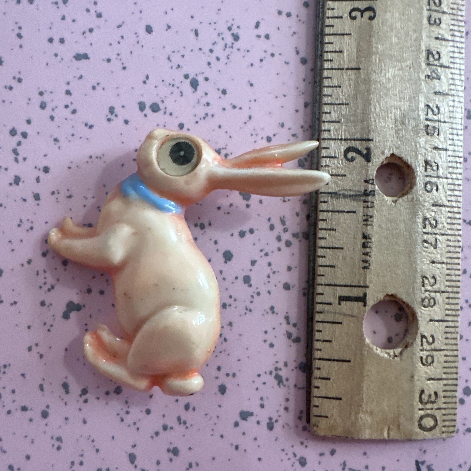 Vintage Celluloid Plastic Winking Easter Bunny Ra… - image 7