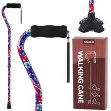 Walking Canes for Women  Men Adjustable Walking StickFolding Cane with Soft ...