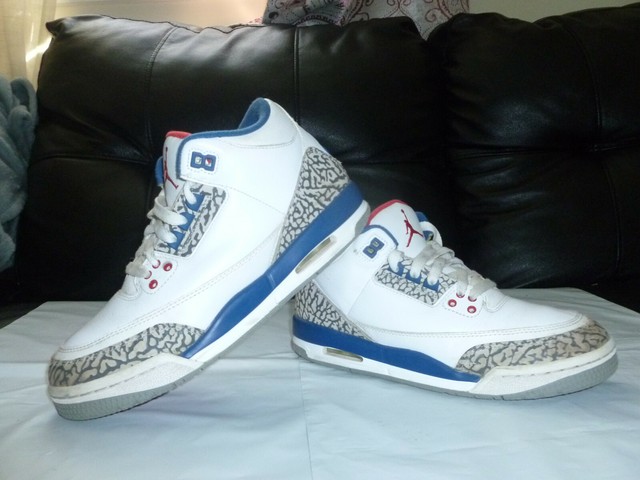 Nike Air Jordan Retro 3 III OG 854261-106 True Blue Basketball Shoes SZ 6Y | eBay