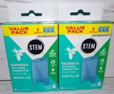 STEM Flying Insect Light Trap Refill Cartridges Only (2 Pack = 6 Refills)