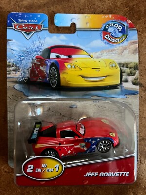ギ*モ様 CARS3 JEFF GORVETTE カーズ ミニカー Disney Pixar Cars Cars 3 Metal Jeff Gorvette 155 Diecast Car