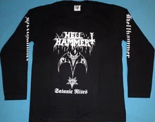 Hell Hammer - Satanic Rites T-shirt Long Sleeve size L‏