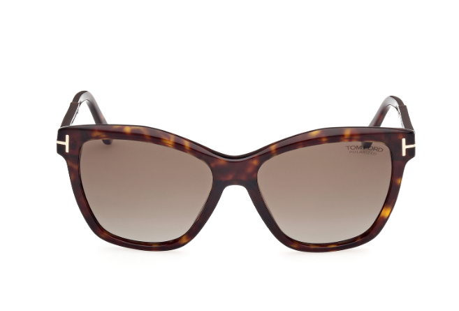 Tom Ford FT1087 Lucia 52H Dark Havana/Brown Gradient  display picture 3