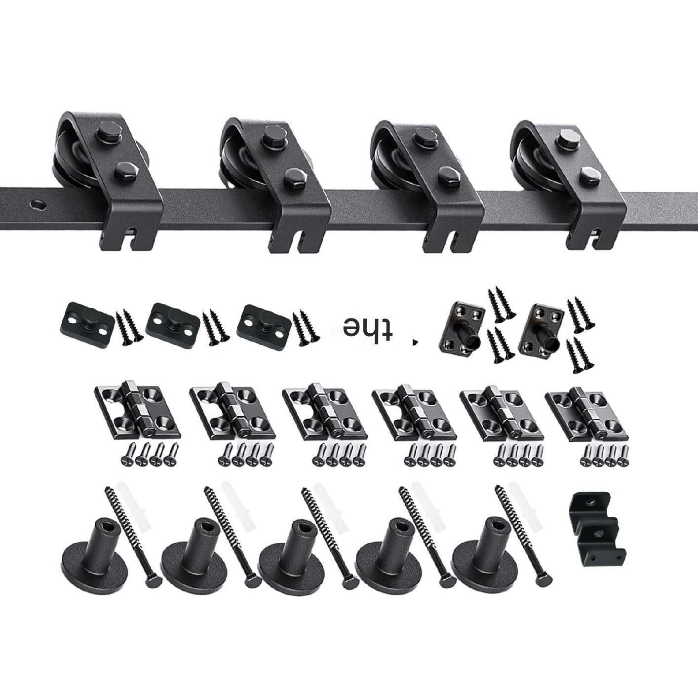 64 inch Sliding Barn Door Hardware Kit Closet Hang Stytle Track Rail