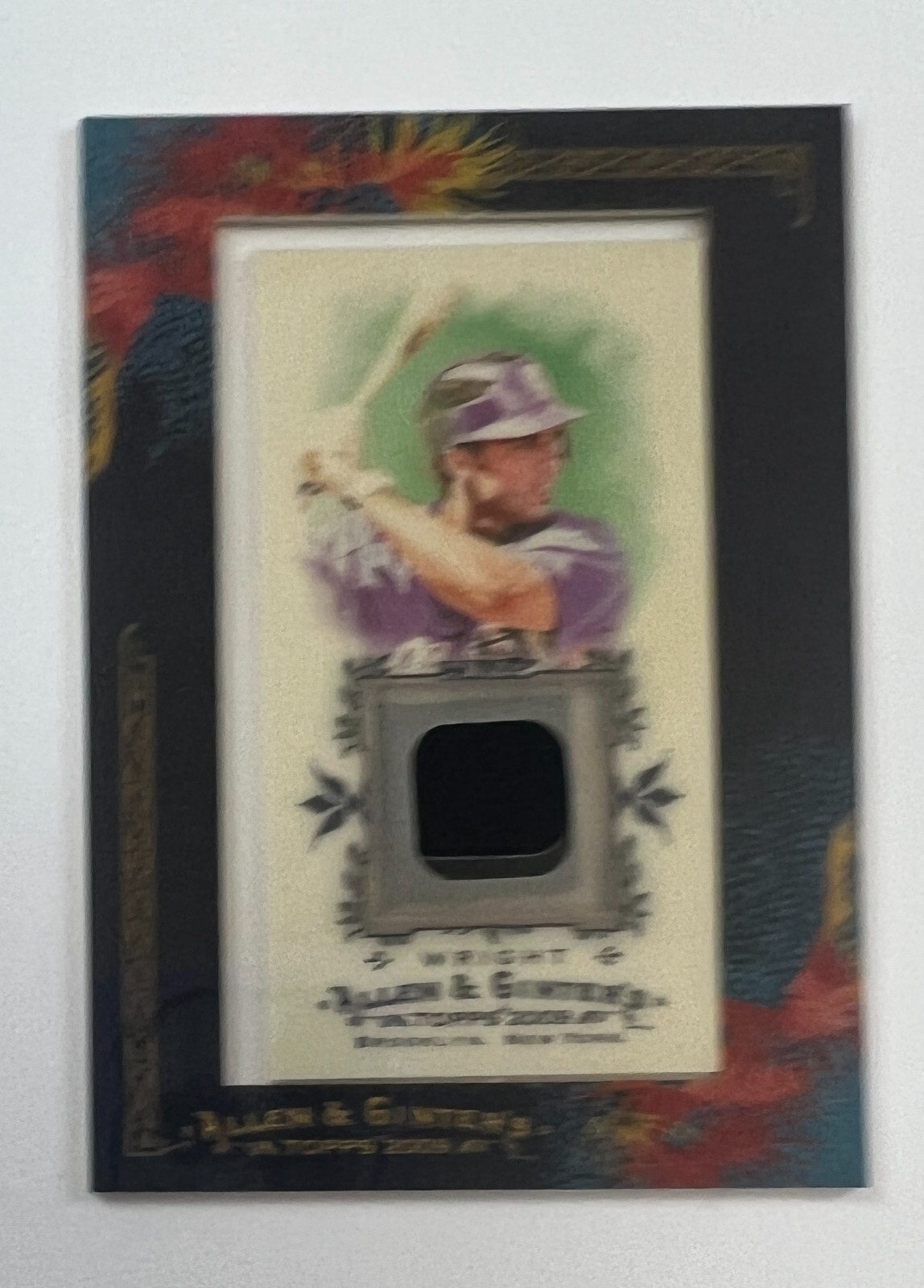 2009 Topps Allen & Ginter Mini Frame #AGR-DAW2 David Wright Relic Card AR52