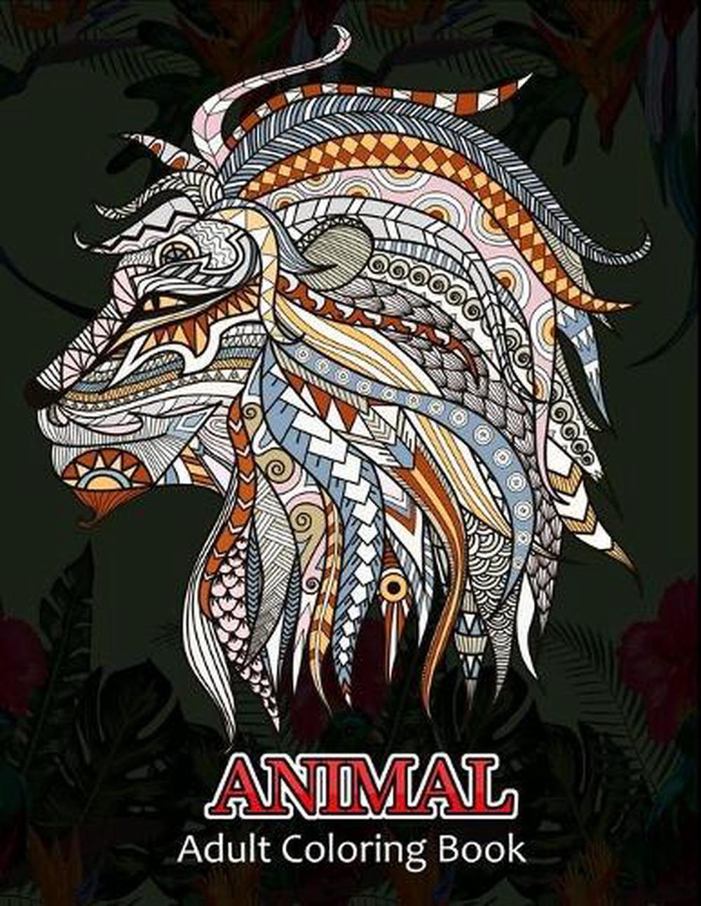 Animal adult coloring book: Stress Relieving Animal Designs by Dasanix Gefinix P