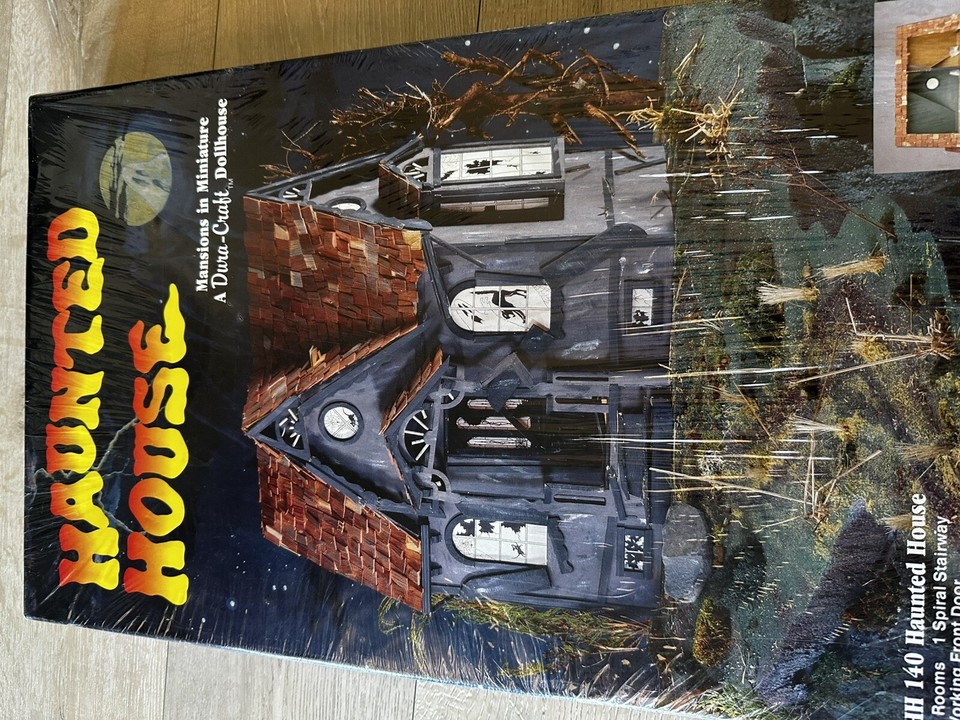 VTG Dura-Craft 1992 Haunted House Mans in Miniature dollhouse Kit HH ...
