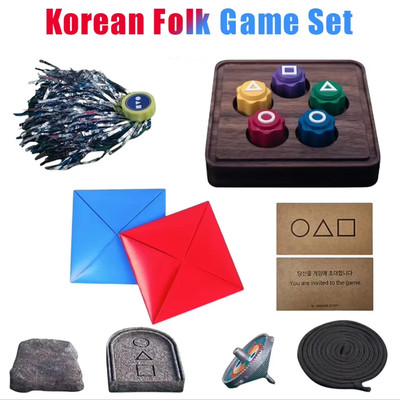 Gonggi Korean Stones Set Korean Folk Game Dice Traditional Play Board Games Toy