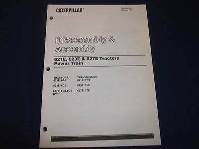 CAT CATERPILLAR 621E 623E 627E TRACTOR POWER TRAIN DIS/ASSEMBLY MANUAL SENR3303