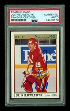 Joe Nieuwendyk Autographed 1991-92 O-Pee-Chee Premier Card #48 Flames PSA /DNA