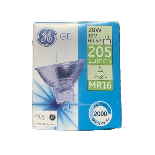 General Electric GU 5.3 12v 20 w MR16 2900k damable Pack Of 2 - Picture 2 of 2