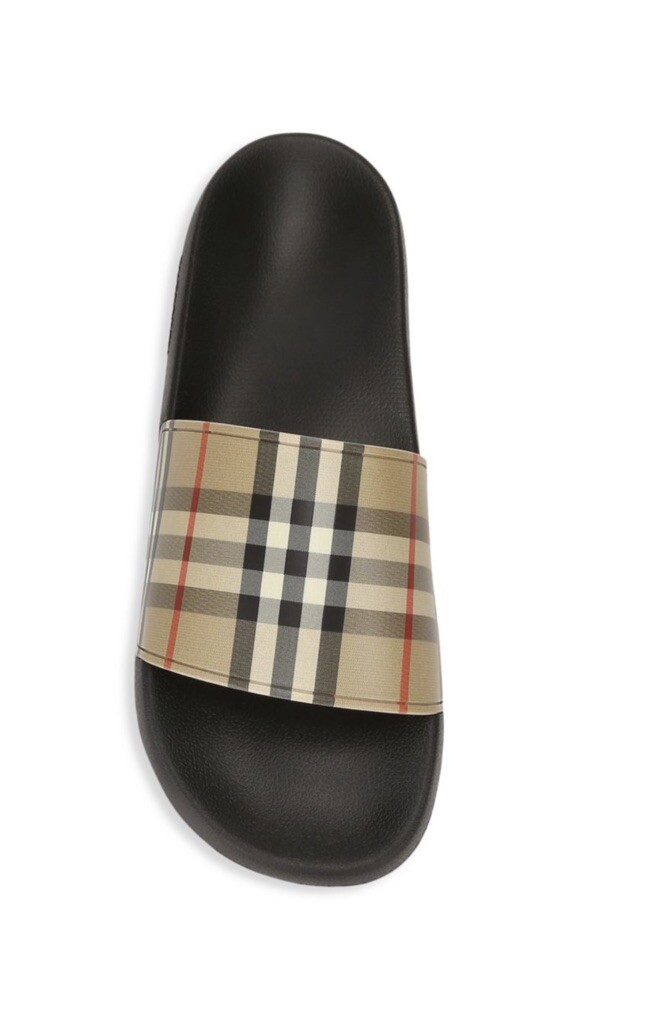 BURBERRY MEN\'S FURLEY CHECK SLIDES SIZE 43-ORIGINAL Burberry Men main image 3