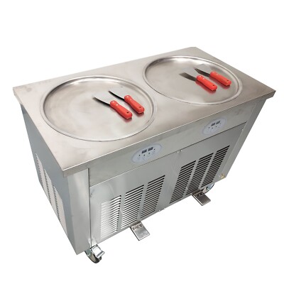 Adjustable Temperature Defrosting Stir Frying and Ice Frying Machine Dia.17.7 in