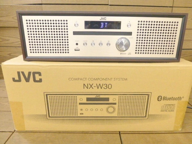 JVC Kenwood Nx-W30 Compact Component Systems CD Player Wood cabinet AC 100V New