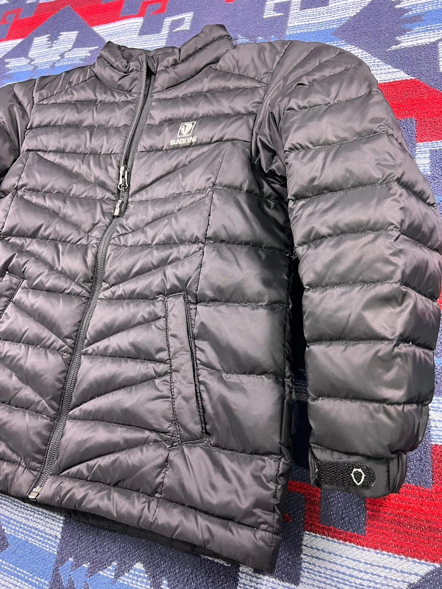 BlackYak Down Jacket Boys Youth Kids SZ 130 US 6T 7T Black Puffer Mountaineering