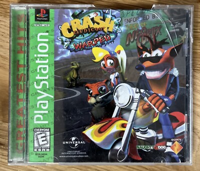 Crash Bandicoot 3: Warped PS1 Sony PlayStation 1 CIB Complete Greatest Hits