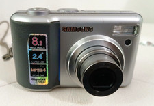 Samsung DigiMax S800 8.1MP Digital Camera Silver Working