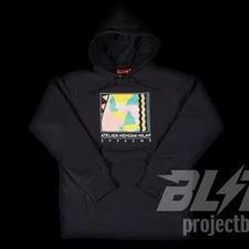 SS16 SUPREME MENDINI ATELIER MILAN HOODED SWEATSHIRT HOODIE BLACK SIZE M 2016
