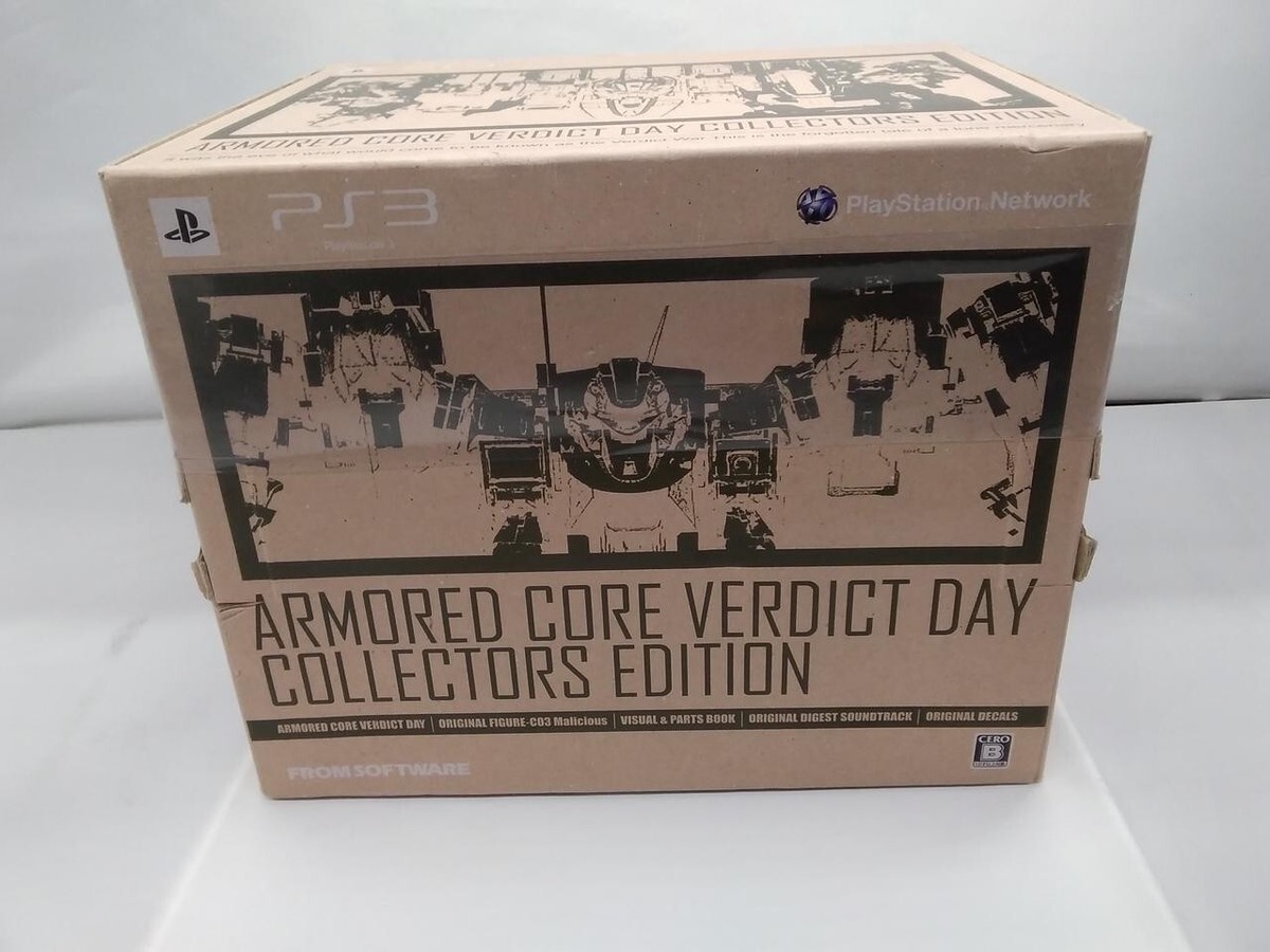 ARMORED CORE VERDICT DAY Collector's Edition Figure Artbook CD PS3