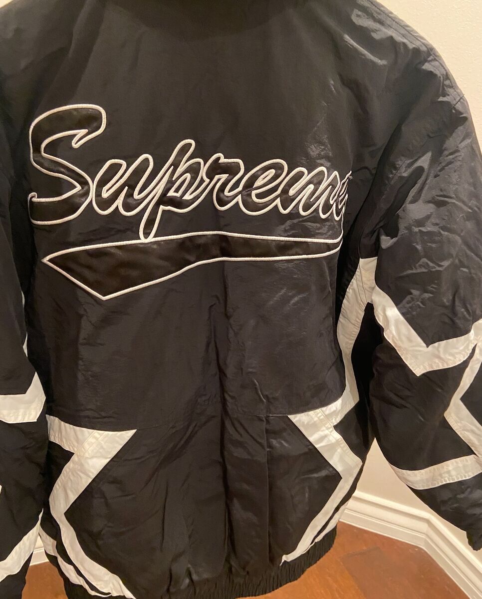 Supreme SS19 Stars Puffy Jacket Black Back Large Logo Supreme SS19 Stars Puffy Jacket Black Back Large Logo