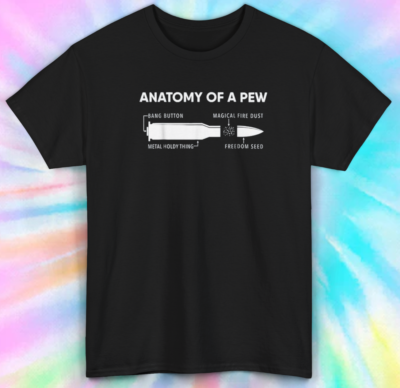 Anatomy Of A Pew Labeled T Shirt Anatomy Of A Pew Labeled T Shirt