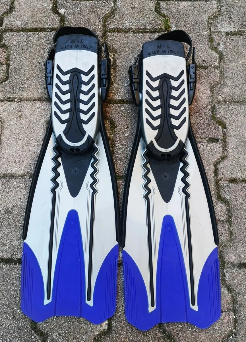 Palmes SCUBAPRO Kinetix Taille M L Italy Bleu Gris Noir Plong e Natation Fins
