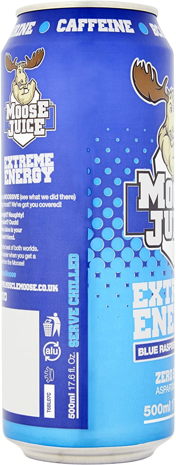 Muscle Moose Moose Juice Extreme Energy 13612x500ml BCAA Pre Workout