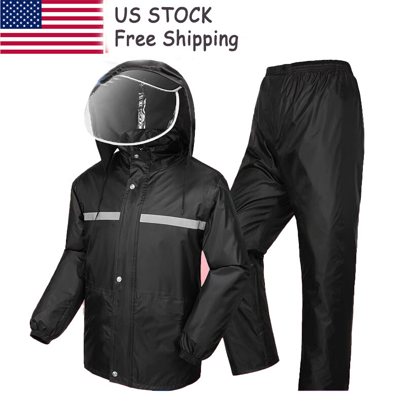 S L1200 Waterproof rain suits heavy duty raincoat fishing rain gear jacket men