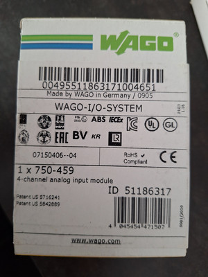 Wago 750-459, 4-Kanal-Analogeingang; DC 0   10 V; Single-Ended