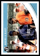 Having A Blast (Byron Buxton / Manny Machado) 2018 Donruss #212 MLB READ