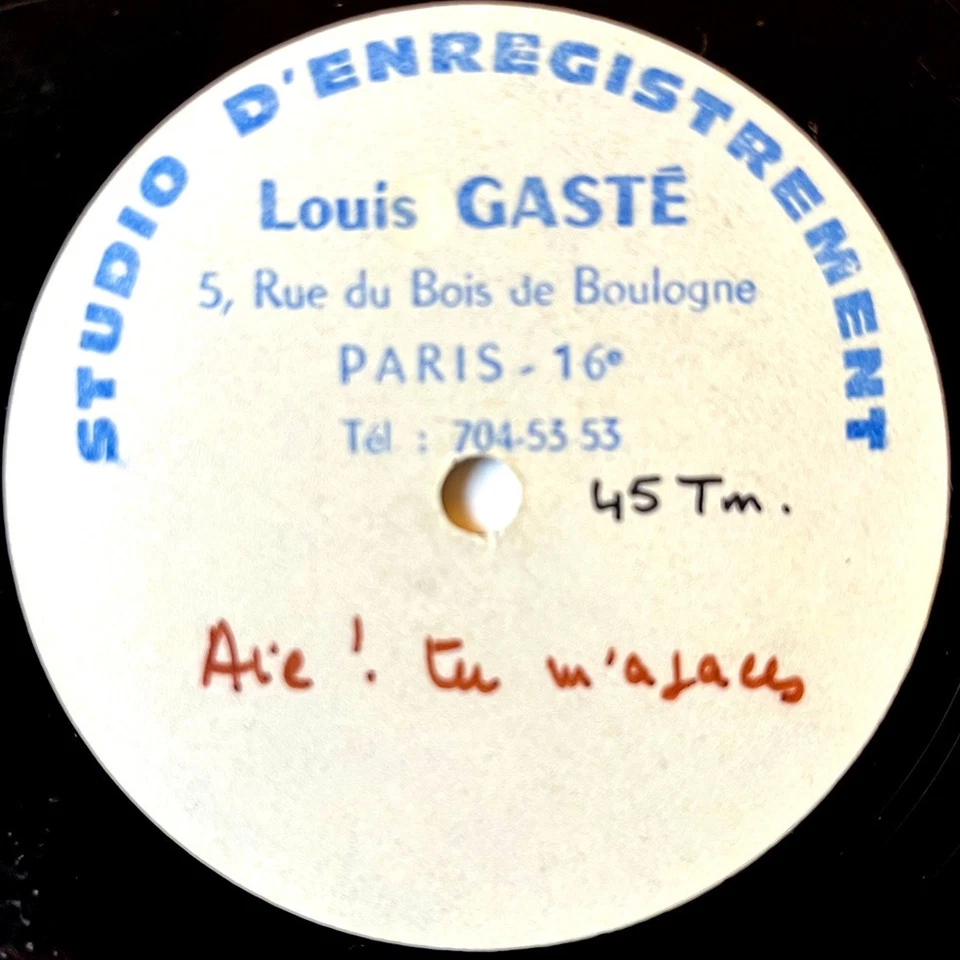 Jeanne Moreau 7" Acetate 1966 La Mathilde - Aie Tu M'Agaces - Image 2 of 4