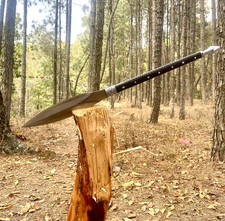 Custom Handmade Carbon Steel Blade Traditional Viking Spear Hunting 30 inches.