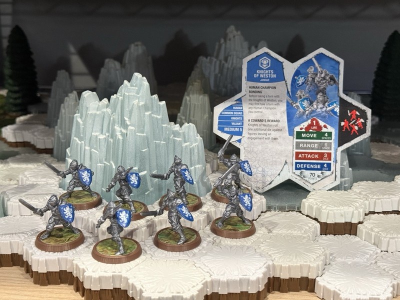 Heroscape Knights of Weston X2 3D Printed/Painted Figures&Card
