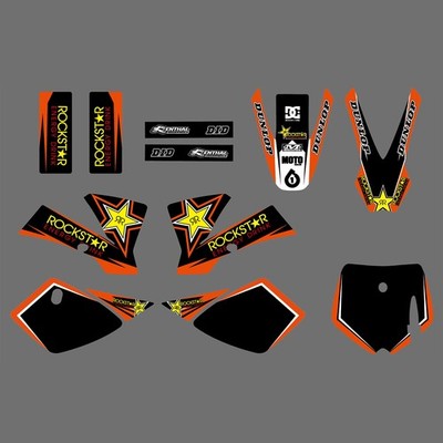 Team Graphics Backgrounds Decals For KTM 50 SX 50SX 2002 03 04 05 06 2007 2008