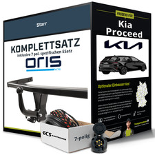 Für KIA Proceed Typ CD Anhängerkupplung starr +eSatz 7pol 02.2019-jetzt Kit NEU