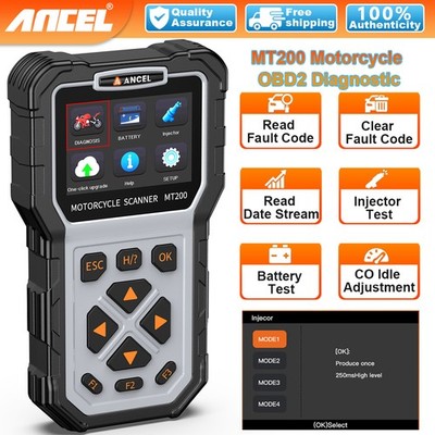 ANCEL MT200 Motorcycle OBD2 Scanner Diagnostic Tool Fits BMW F800GS 2007+ Engine