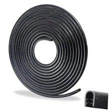 Car Door Edge Guard U Shaped Metal Clips No Adhesive Protector  65.6FT Black