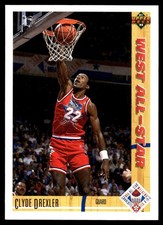 Clyde Drexler 1991-92 Upper Deck #53 Trail Blazers NBA READ FREE SHIPPING