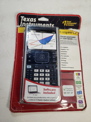 NEW Texas Instruments TI-Nspire CX Color Graphing Calculator & Software Math