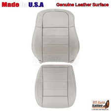 2005-2008 Fits Dodge Magnum Genuine Leather Driver Replacement Covers Light Gray