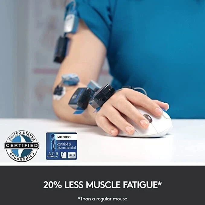 Logitech MX Ergo Plus Wireless Mouse Graphite Mouse only -No Metal Plate/Dongle - Image 3 of 4