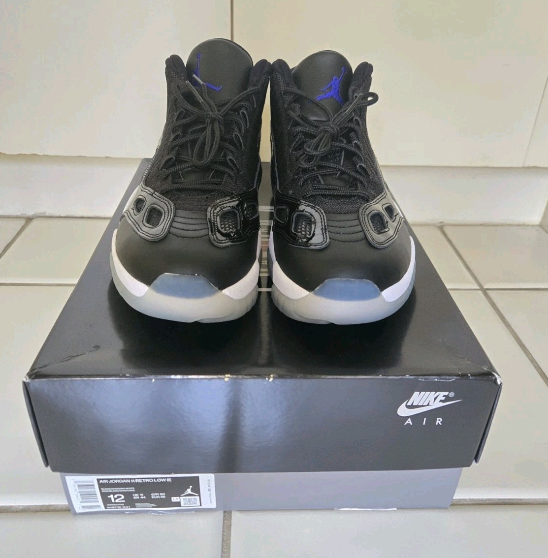 Nike Air Jordan Retro 11 Low IE Space Jam Black/Concord  display picture 3