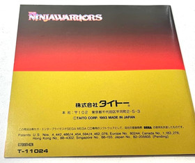 NINJA WARRIORS LIMITED EDITION SEGA MEGA CD MEGADRIVE SPINE CARD + MINI CD