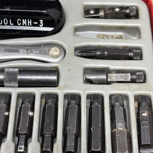 Vtg CHAPMAN MFG.CO. Tool Kit 6320 Mini Ratchet Screwdriver Bit Set USA -1 Bit - Picture 5 of 9